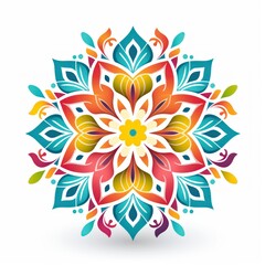 Colorful Mandala Patterns with Floral Designs