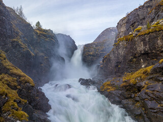 Waterfall in the mountains