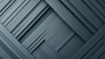 Fototapeta premium Close-up of an abstract interwoven metallic texture with overlapping gray panels, creating a modern industrial and geometric design