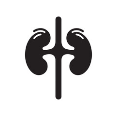 Kidney Icon silhouette vector illustration