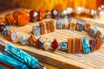  a diy gemstone bracelet project showcasing handmade bracelets with vibran