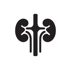Kidney Icon silhouette vector illustration