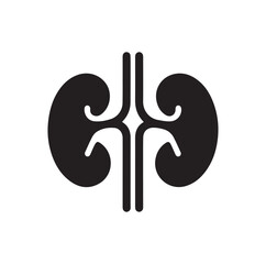 Kidney Icon silhouette vector illustration