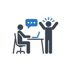 Obraz premium Office Communication and Celebration Icon