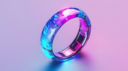 Radiant rings with a soft gradient and glowing highlights