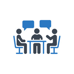Group Discussion Meeting Icon