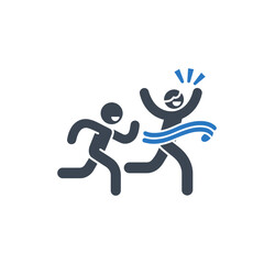 Runner Winning Race Icon