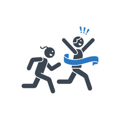 Winning Race Celebration Icon