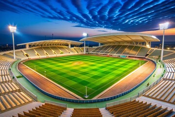 Football Stadiums Pitch Saudi Arabia.