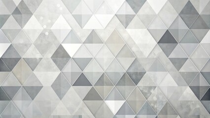 Fototapeta premium Abstract Grey and White Geometric Triangular Pattern Background