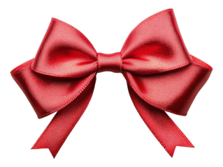 A bow, isolated on a transparent background, ideal for decorative, fashion, or gift-related designs