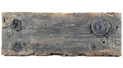 Fototapeta premium Weathered Wooden Plank with Unique Texture and Natural Patterns for Background Use