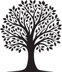 Fototapeta premium Tree Logo Vector Art roots mangrove tree illustration