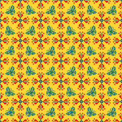 Beautiful seamless pattern design by geometric 