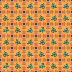 Beautiful seamless pattern design by geometric 