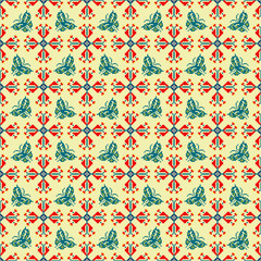 Beautiful seamless pattern design by geometric 
