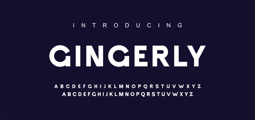 Minimal modern logo alphabet fonts. Typography minimalist urban sana serif digital fashion future creative logos fonts. vector illustration