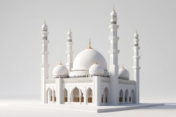 3d rendering mosque