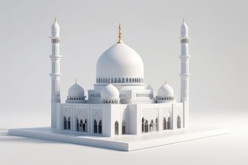 Naklejka premium 3d rendering mosque