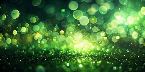 Fototapeta premium Abstract Green Low Light Photography Background, Dark Green Ambient Lighting, Night Photography, Ethereal Green Glow, Moody Green Backdrop, Green Light Leaks, Bokeh Green Lights