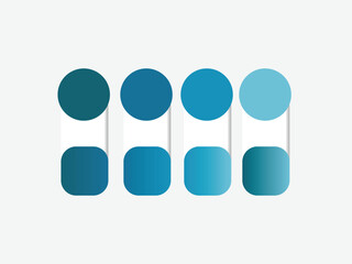Modern blue Color palette with Gradient colour theme Samples color palette for fashion designers, business, and colors company