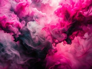 Fototapeta premium Abstract Pink Black Watercolor Texture Background, Grunge Art, Ink Wash, High Resolution Photography