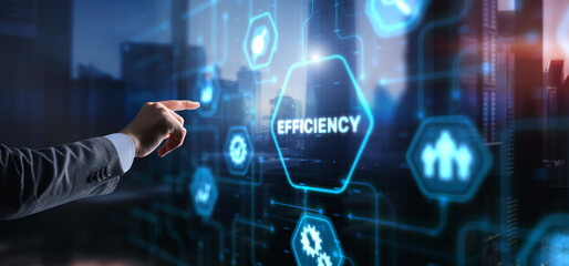 Manager businessman plan to increase efficiency