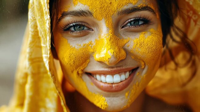Indian bride haldi wedding ceremony traditional marriage