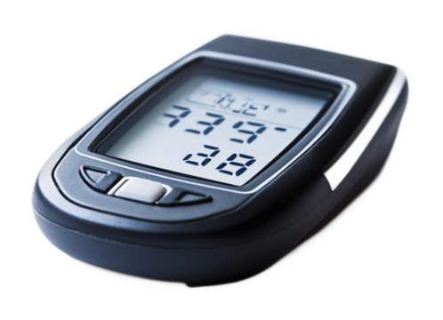 Digital Pedometer for Fitness & Activity Tracking - Isolated on White Background