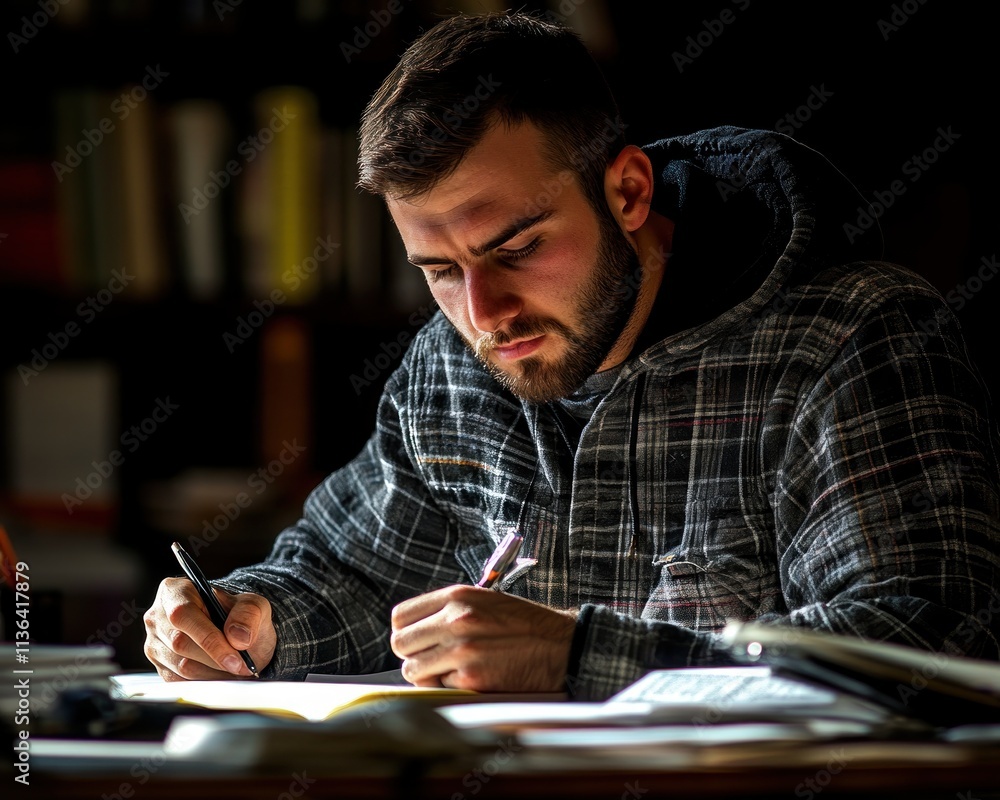 Poster boost your study sessions with focused note-taking techniques in a minimalist space this student is 