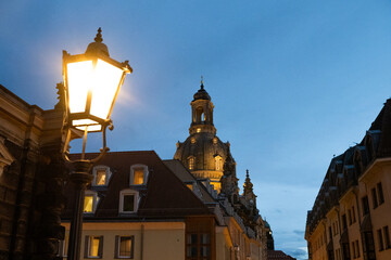 Fototapeta premium Frauenkirche Street Dresden