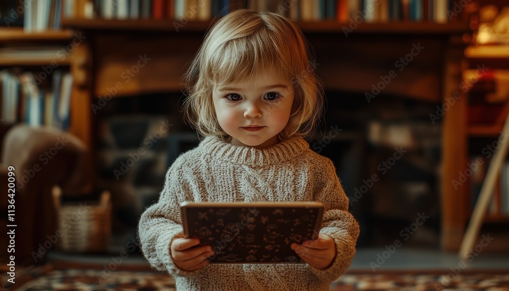 Poster explore the world of numbers with a child learning math using interactive tablet apps discover onlin