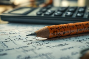 Unlock academic success with this captivating close-up image showcasing handwritten notes, a quintessential element of exam preparation Explore the meticulous organization and highlighted key