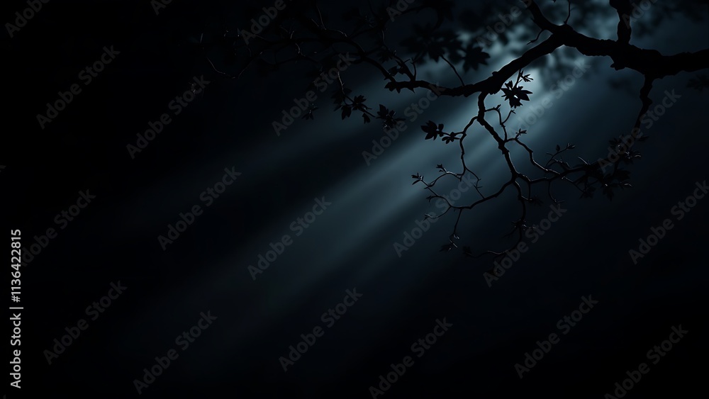 Poster abstract studio black background for product presentation. empty room with shadows of window and flo