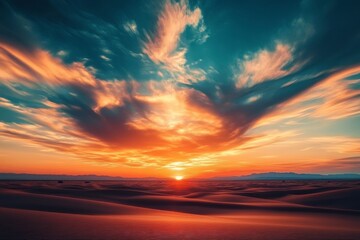 Fototapeta premium Sunset in the desert
