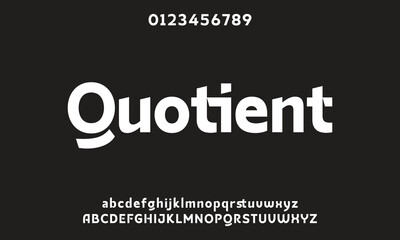 Creative simple modern urban alphabet font. Digital abstract futuristic, logo, music, sport, minimal technology typography. Simple numeric vector illustration