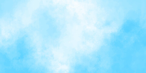Sky blue watercolor texture. green, white color background. digital art painting. Hand painted texture. Soft clouds in the sky. Vintage style, vector illustration. light, cloudy sky, smoky, cloud, ink