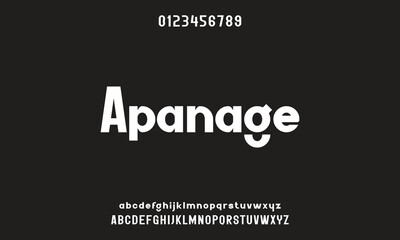 Creative simple modern urban alphabet font. Digital abstract futuristic, logo, music, sport, minimal technology typography. Simple numeric vector illustration