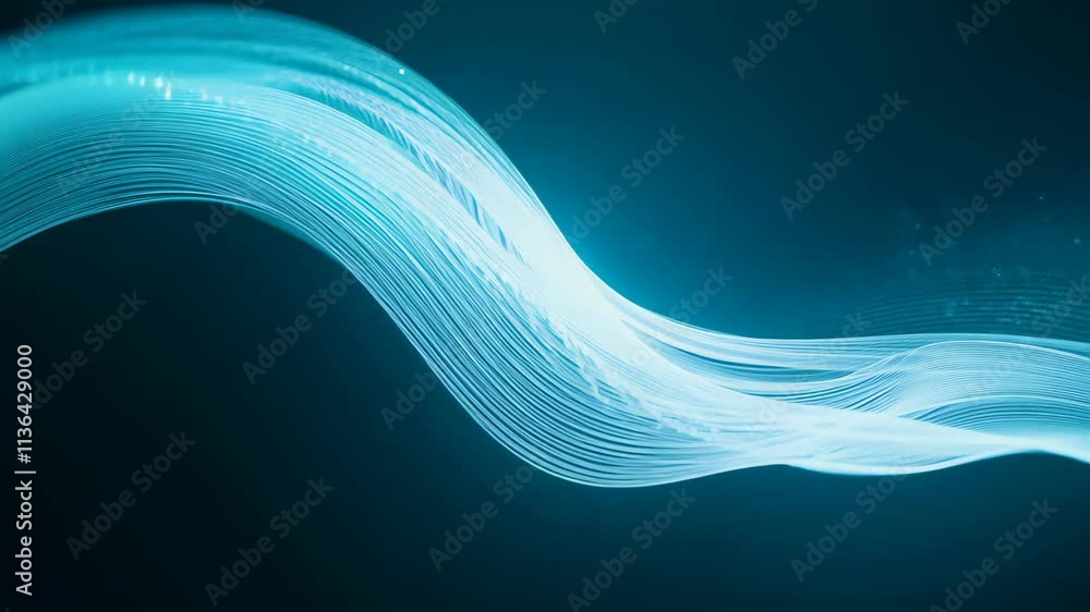Leinwandbilder colorful light beams move gracefully in an abstract design showcasing fluid motion and vivid dynamic