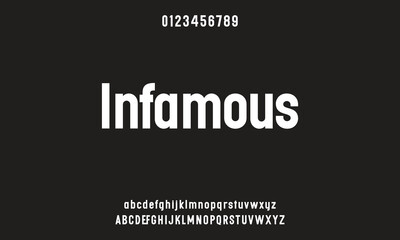 Creative simple modern urban alphabet font. Digital abstract futuristic, logo, music, sport, minimal technology typography. Simple numeric vector illustration