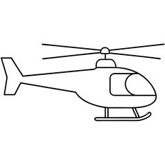 helicopter isolated on white