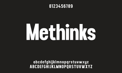 Creative simple modern urban alphabet font. Digital abstract futuristic, logo, music, sport, minimal technology typography. Simple numeric vector illustration