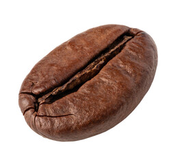 roasted coffee beans on transparent background. png file