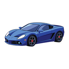 Fototapeta premium High Quality Sports Car Vector Illustration Design On Clean White Background