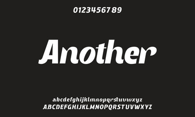 Creative simple modern urban alphabet font. Digital abstract futuristic, logo, music, sport, minimal technology typography. Simple numeric vector illustration