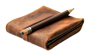 Practical Pencil Case for Stationery & School Use - Isolated on White Background