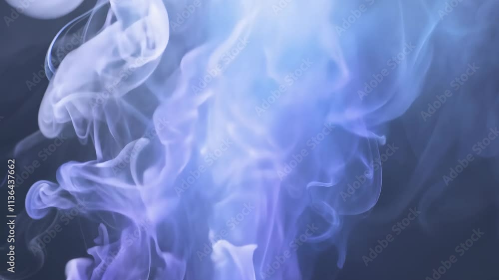 Fototapete captivating smoke patterns create a mesmerizing visual experience in dark atmosphere