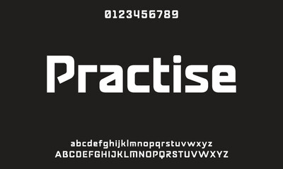 Modern minimal abstract alphabet fonts. Typography technology, electronic, movie, digital, music, future, logo creative font.