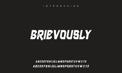 Modern minimal abstract alphabet fonts. Typography technology, electronic, movie, digital, music, future, logo creative font.