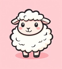 Fototapeta premium sheep cartoon character